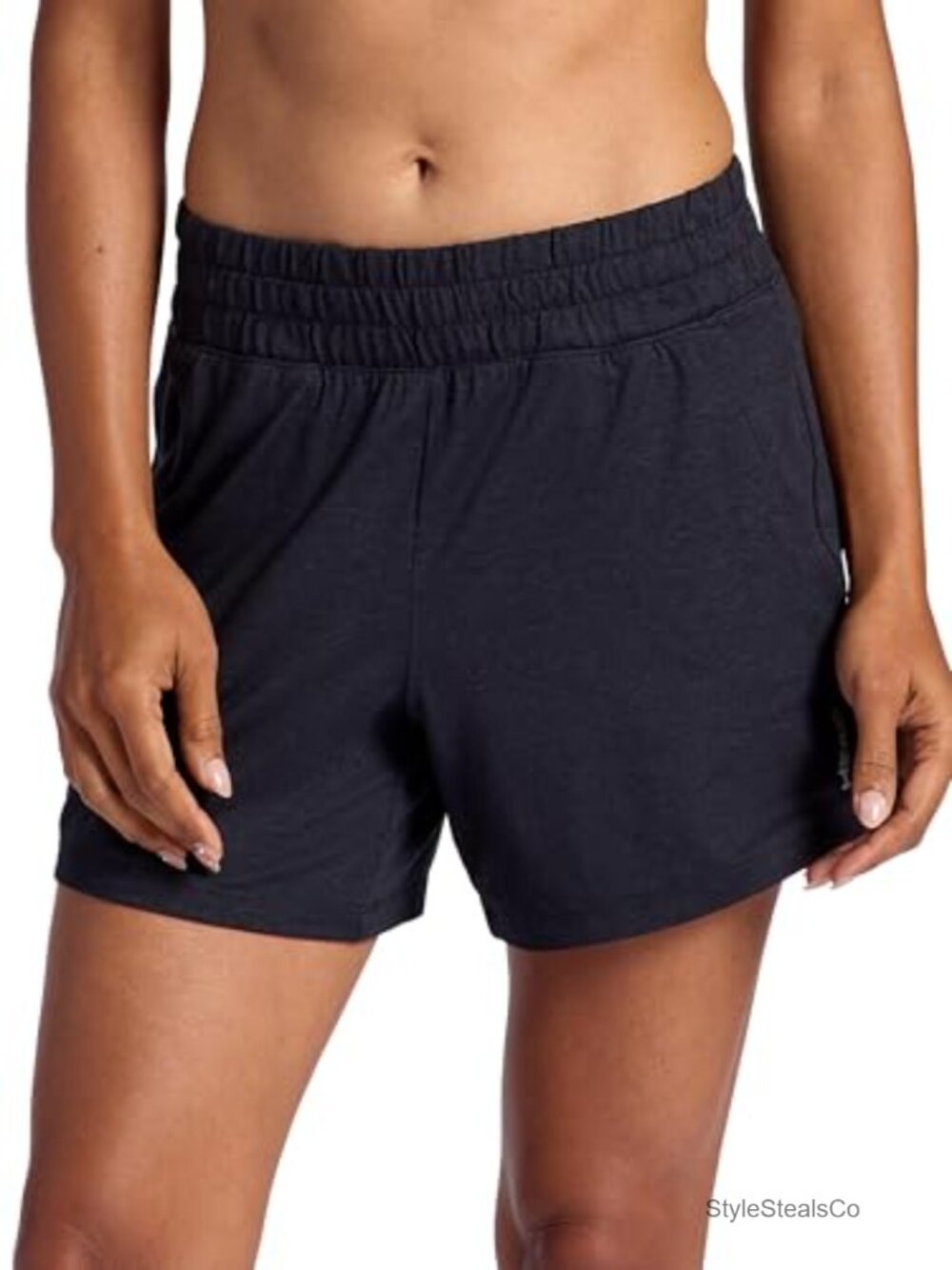Women's Relaxed Fit Tennis Shorts with Pockets - 5" Inseam Pull On